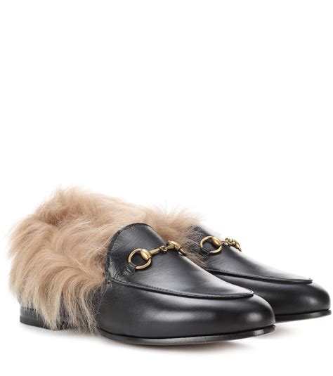 gucci loafers women fur|gucci loafers with fur.